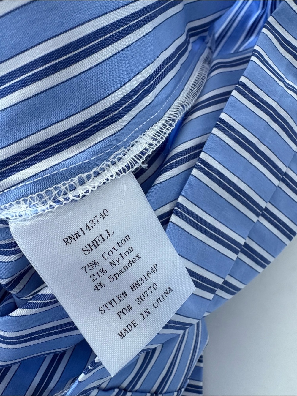 VICI || Adeline Pinstripe Tie Waist Romper Belted Poplin Striped Blue S NWOT - Picture 11 of 11